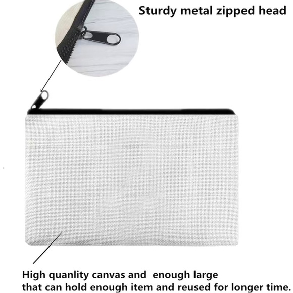 FUN Dinosaur with Rainbow Flame Cosmetic/Storage Bag with Zipper, New In Package - Picture 2 of 5